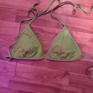 bikini top, lime green, padded